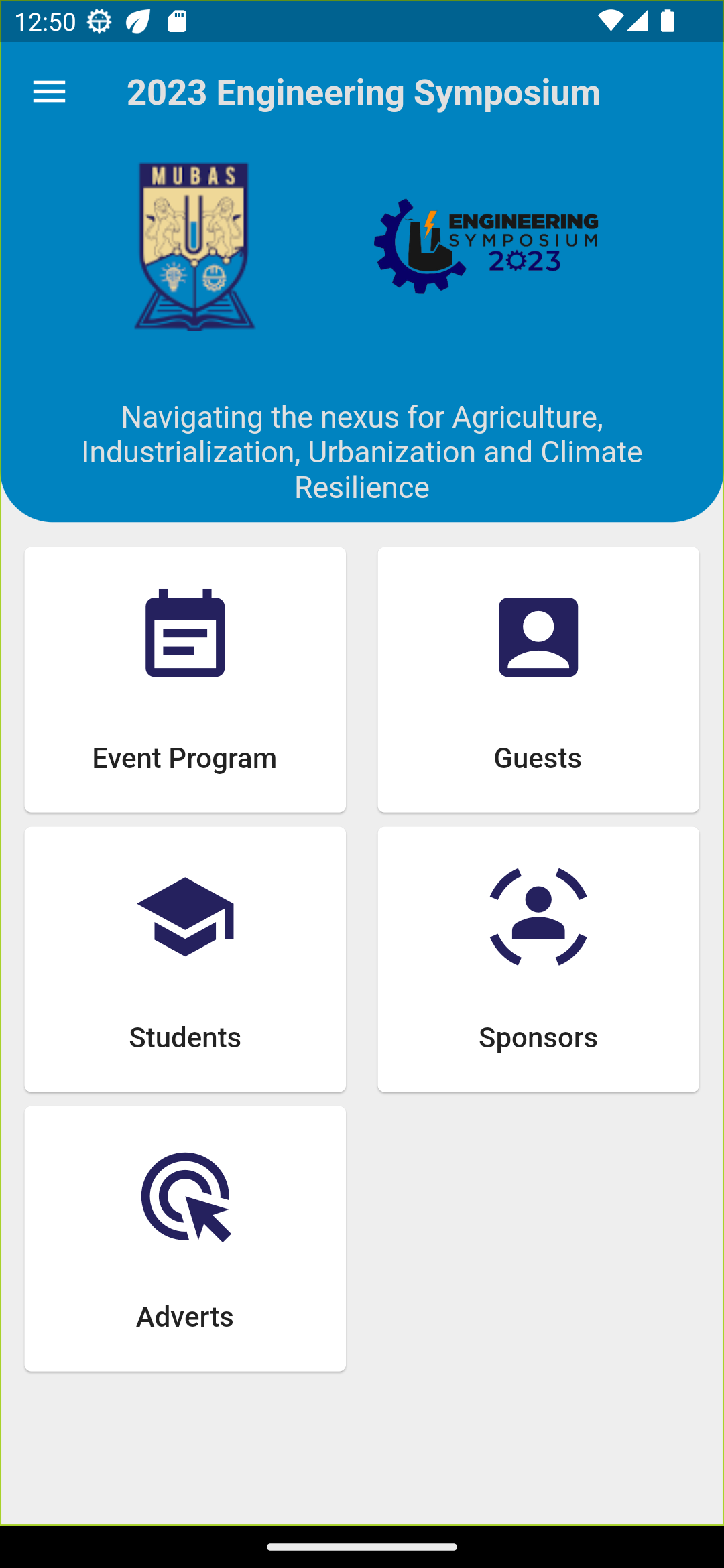 MUBAS Engineering_Symposium Event Mobile App